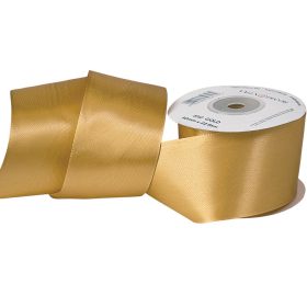 Satină panglică 50mm x 22.86m - Auriu