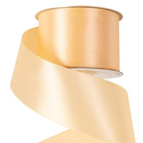 Satină panglică 50mm x 22.86m - Crem