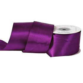 Satină panglică 50mm x 22.86m - Violet închis