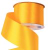 Panglică satinată 50mm x 22.86m – Galben lămâie închis  