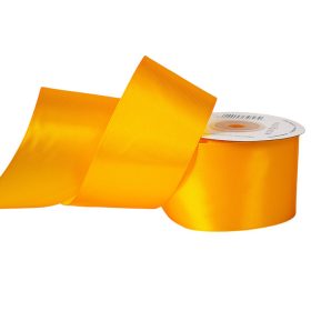 Satină panglică 50mm x 22.86m - Galben lămâie închis