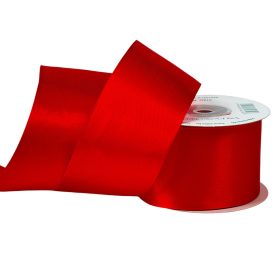 Satină panglică 50mm x 22.86m - Roșu