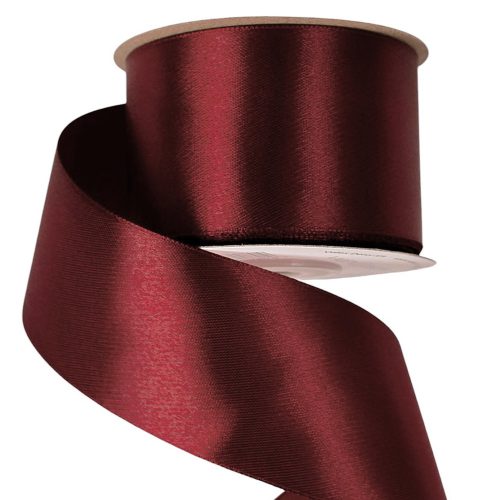 Panglică satinată 50mm x 22.86m – Roșu vin  