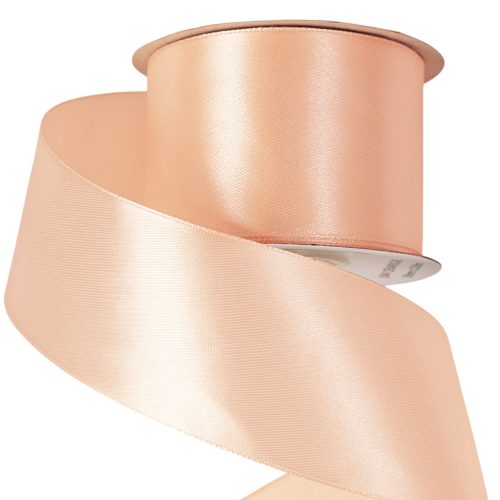 Satină panglică 50mm x 22.86m - Piersică deschisă