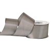 Panglică satinată 50mm x 22.86m – Argintiu cu ton albastru  