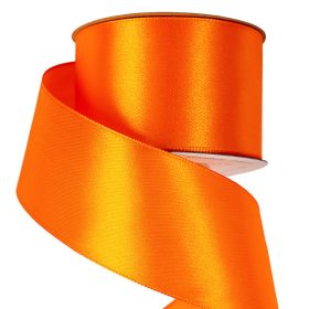 Satină panglică 50mm x 22.86m - Portocaliu închis