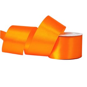 Satină panglică 50mm x 22.86m - Portocaliu închis