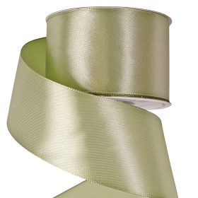 Satină panglică 50mm x 22.86m - Verde vintage