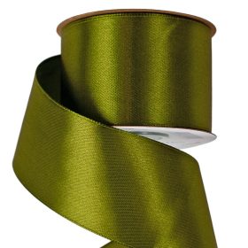 Satină panglică 50mm x 22.86m - Verde măsliniu