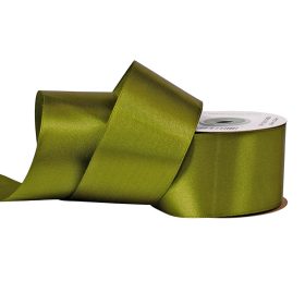 Satină panglică 50mm x 22.86m - Verde măsliniu