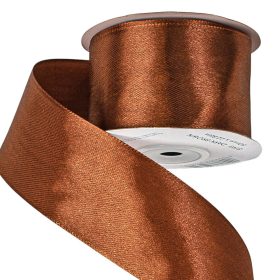 Satină panglică 50mm x 22.86m - Maro închis