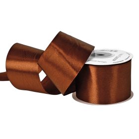 Satină panglică 50mm x 22.86m - Maro închis
