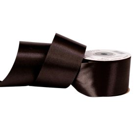 Satină panglică 50mm x 22.86m - Negru