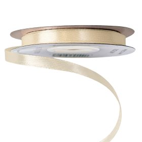 Satină panglică 6mm x 22.86m - Ecru