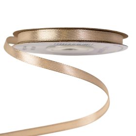 Satină panglică 6mm x 22.86m - Bej