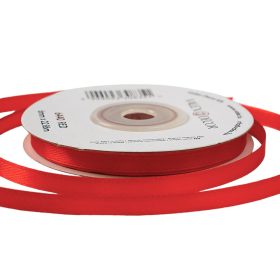 Satină panglică 6mm x 22.86m - Roșu