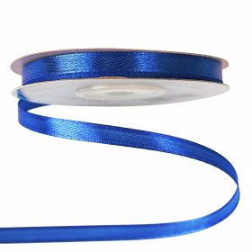 Satină panglică 6mm x 22.86m - Albastru regal