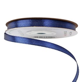 Satină panglică 6mm x 22.86m - Albastru marin