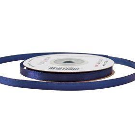 Satină panglică 6mm x 22.86m - Albastru marin