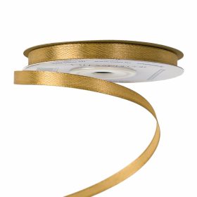 Satină panglică 6mm x 22.86m - Brun auriu