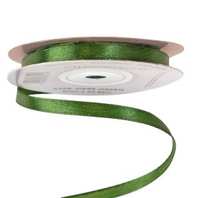 Satină panglică 6mm x 22.86m - Verde închis