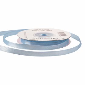 Satină panglică 6mm x 22.86m - Albastru deschis