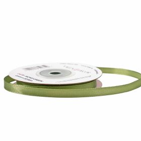 Satină panglică 6mm x 22.86m - Verde mușchi