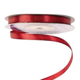 Satină panglică 6mm x 22.86m - Bordo