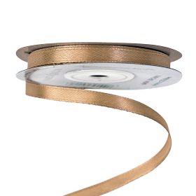 Satină panglică 6mm x 22.86m - Maro