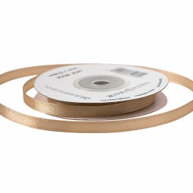 Satină panglică 6mm x 22.86m - Maro