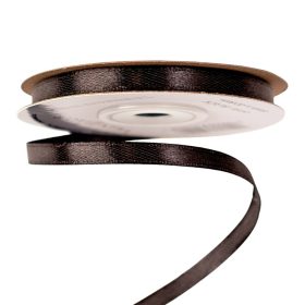 Satină panglică 6mm x 22.86m - Negru