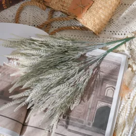 Buchet de lavandă artificială, 38cm înălțime - Alb