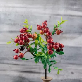 Ramură cu bobițe, 28.5cm - Portocaliu