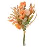 Buchet artificial cu dalii iarbă de malț rozmarin eucalipt ramuri de arțar și salvie 44cm  