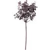Ramură artificială de eucalipt, 33cm - Maro închis