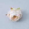 Floare artificială de bujor, cap, 5.5cm - Ecru