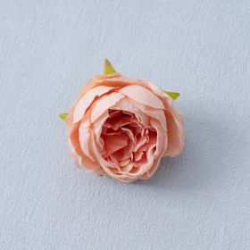 Floare artificială de bujor, cap, 5.5cm - Șampanie