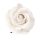 Cap de trandafir artificial 8cm – Alb  