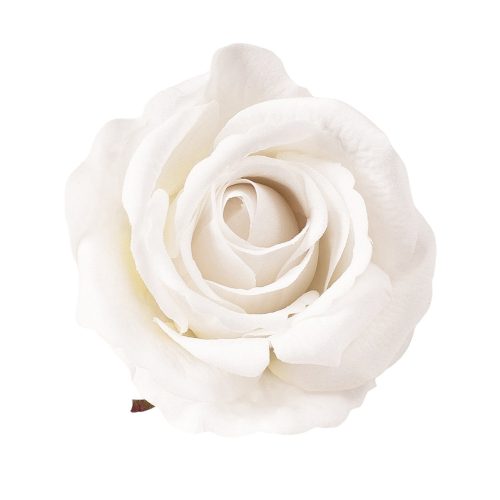 Cap de trandafir artificial 8cm – Alb  