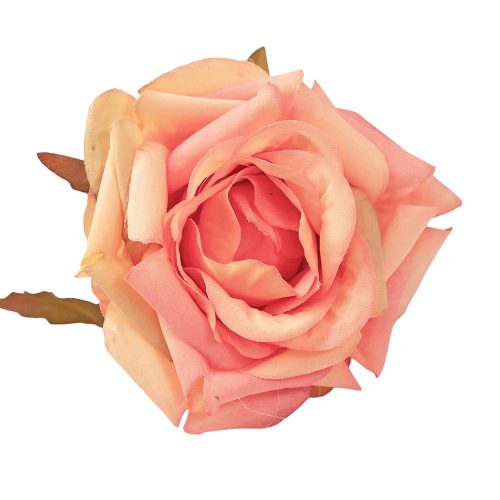 Cap de trandafir artificial 8cm – Portocaliu  