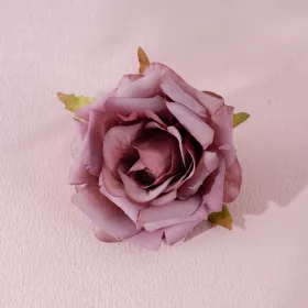 Cap de trandafir artificial, 8cm - Lila deschis