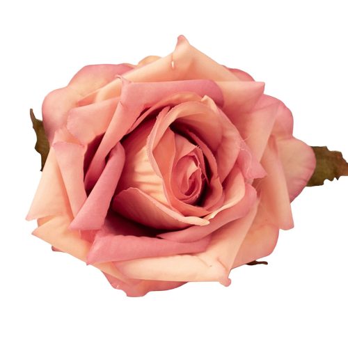 Cap de trandafir artificial 8cm – Roz închis  