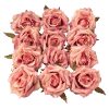 Cap de trandafir artificial 8cm – Roz închis  