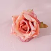 Cap de trandafir artificial, 8cm - Roz închis