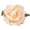 Cap de trandafir artificial, 8cm - Șampanie