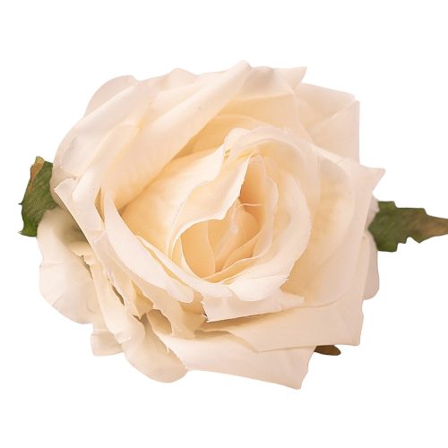 Cap de trandafir artificial 8cm – Șampanie  