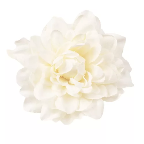 Cap de dalie artificială, 8cm - Ecru