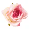 Cap de trandafir catifea, 8cm - Rose pink