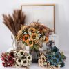 Buchet de floarea-soarelui artificială 42cm floare 9cm – Culoare șampanie  