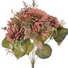 Buchet de floarea-soarelui artificială 42cm floare 9cm – Culoare cafea închisă  